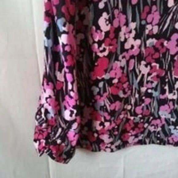 ⭐ Oh Baby by Motherhood Floral Maternity Cap Sleeve Flowy Womens Blouse XL - Picture 4 of 5